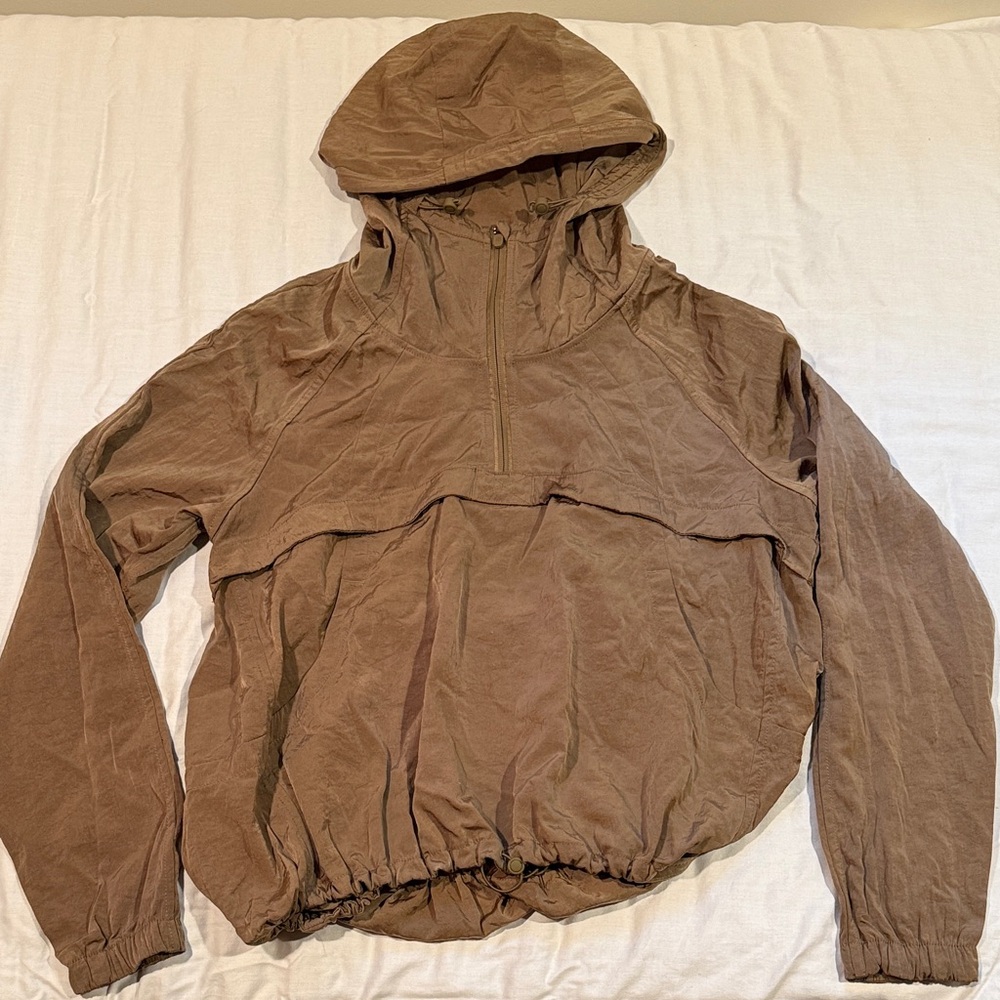 Lululemon Green Hooded Pullover Jacket
